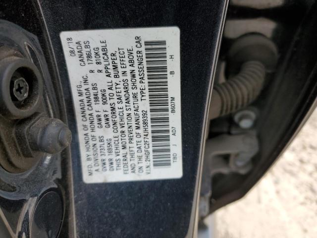 2HGFC2F74JH589392 Honda CIVIC EX