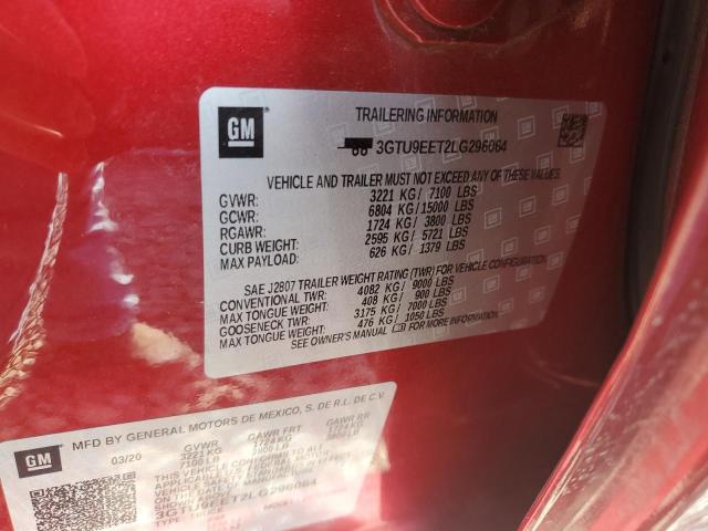3GTU9EET2LG296064 GMC Sierra K1500 At4