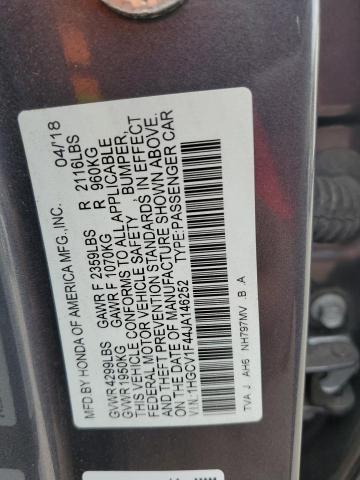 1HGCV1F44JA146252 Honda ACCORD EX