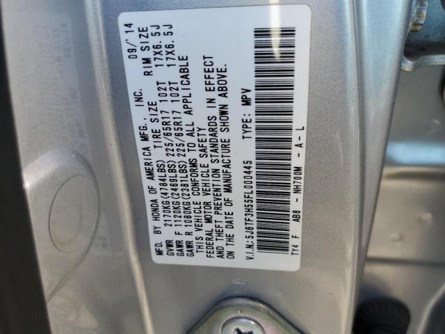 5J6TF3H55FL000445 Honda Crosstour Exl
