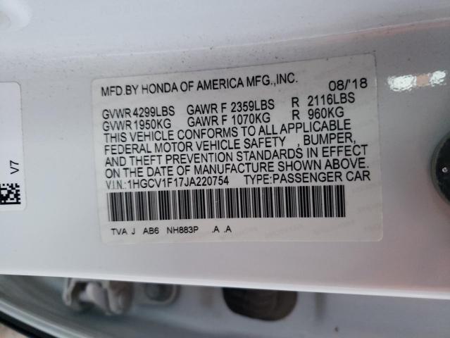 1HGCV1F17JA220754 Honda ACCORD LX