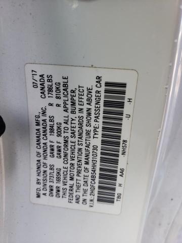 2HGFC4B54HH310730 Honda Civic Lx