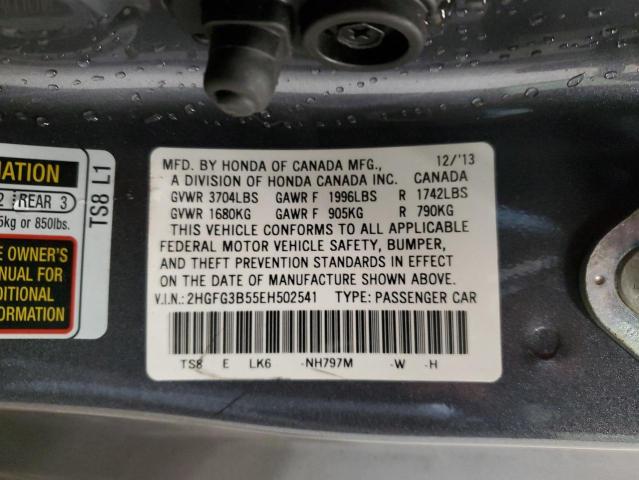 2HGFG3B55EH502541 Honda Civic Lx