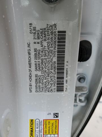 1HGCV1F12JA080709 Honda ACCORD LX