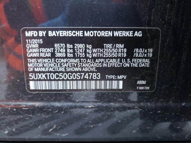 5UXKT0C50G0S74783 BMW X5 Xdr40e