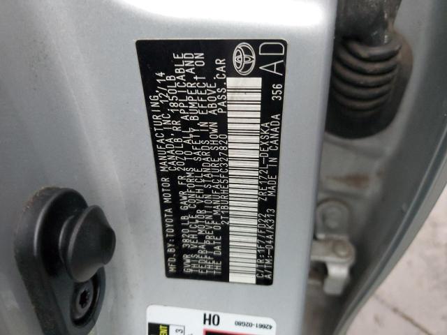 2T1BURHE5FC327820 Toyota COROLLA L