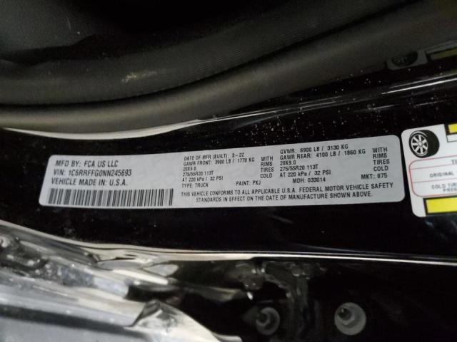 1C6RRFFG0NN245693 RAM 1500 Big Horn/lone Star