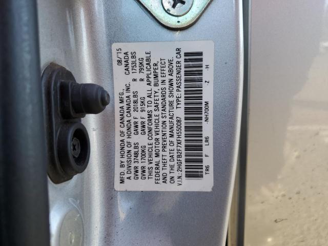 2HGFB2F7XFH550087 Honda CIVIC SE