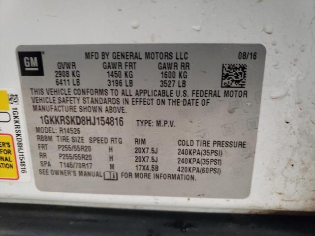 1GKKRSKD8HJ154816 GMC Acadia Limited Slt-2