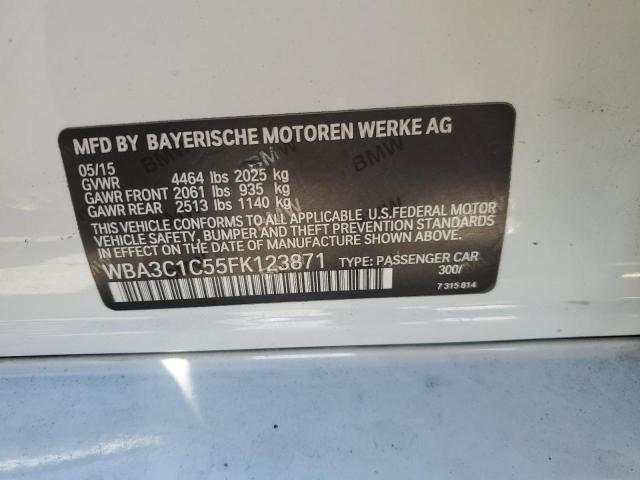 WBA3C1C55FK123871 BMW 328 I Sulev