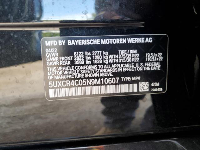 5UXCR4C05N9M10607 BMW X5 Sdrive 40i