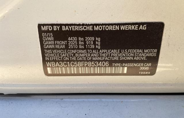 WBA3C1C58FP853406 BMW 328 I Sulev