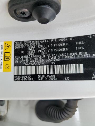 2T2AZMAA7LC158527 Lexus Rx 350 Base