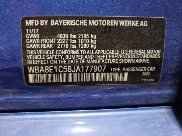 WBA8E1C58JA177907 BMW 330e