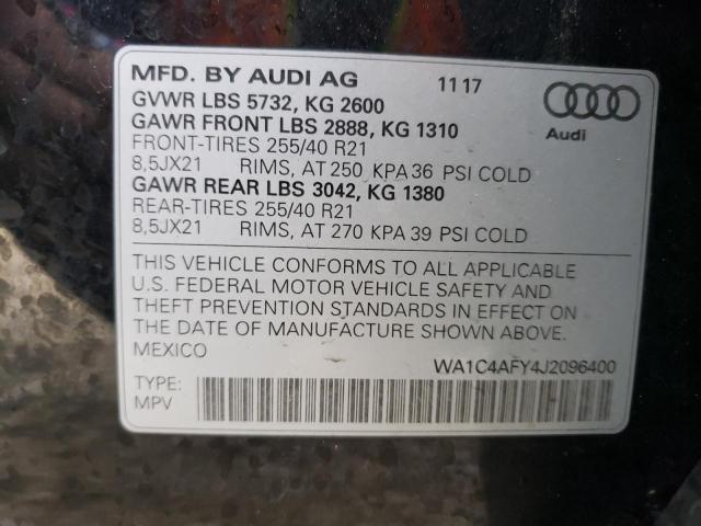 WA1C4AFY4J2096400 Audi Sq5 Prestige