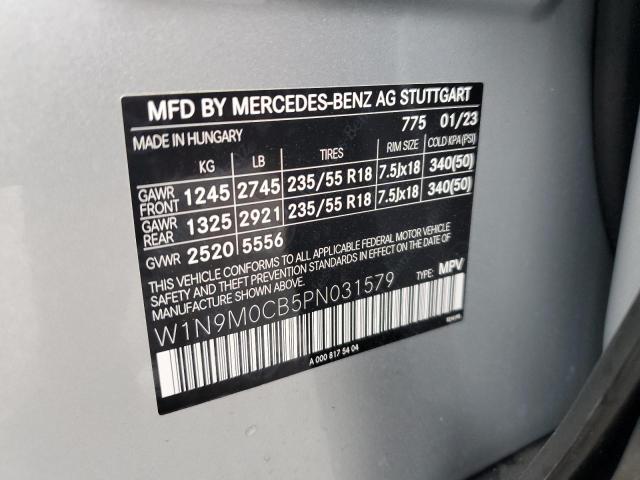 W1N9M0CB5PN031579 Mercedes-Benz Eqb 250+