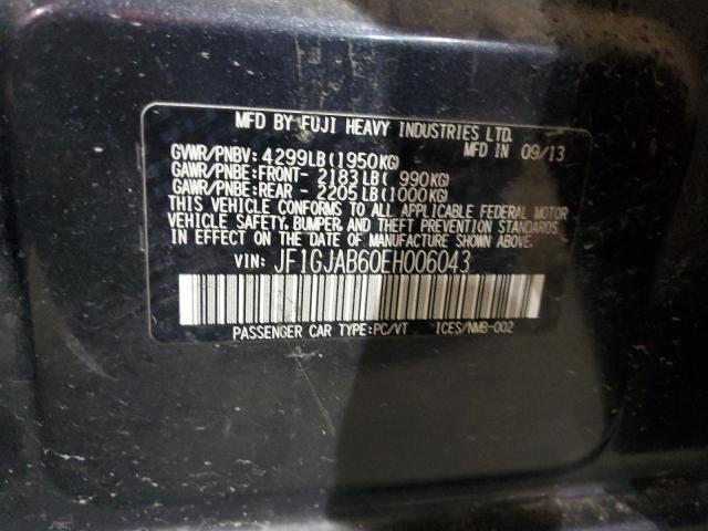 JF1GJAB60EH006043 Subaru Impreza Premium
