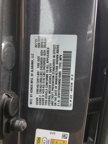 5FNYF8H56MB016985 Honda Passport Exl