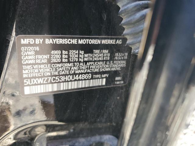 5UXWZ7C53H0U44869 BMW X3 Sdrive28i