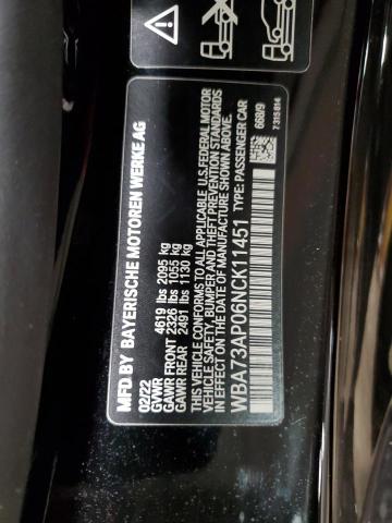 WBA73AP06NCK11451 BMW 430xi