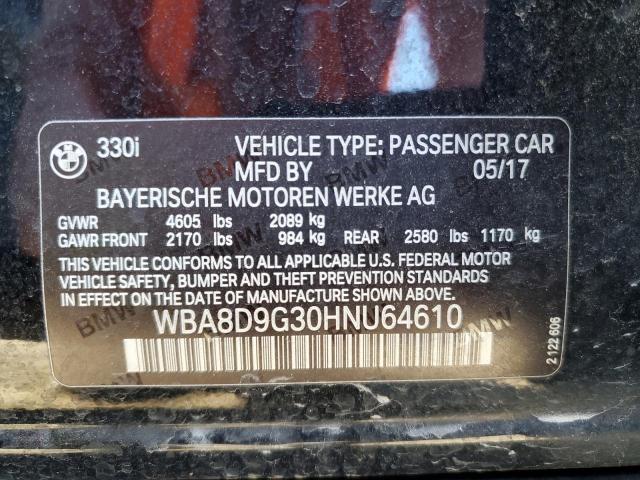 WBA8D9G30HNU64610 BMW 330 XI