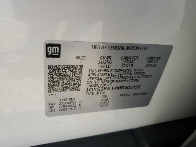 1GYS3KKT4MR402456 Cadillac Escalade Esv Premium Luxury