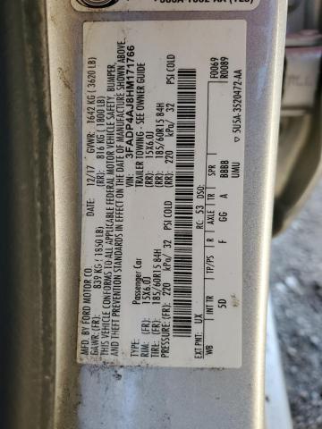 3FADP4AJ8HM171766 Ford FIESTA S