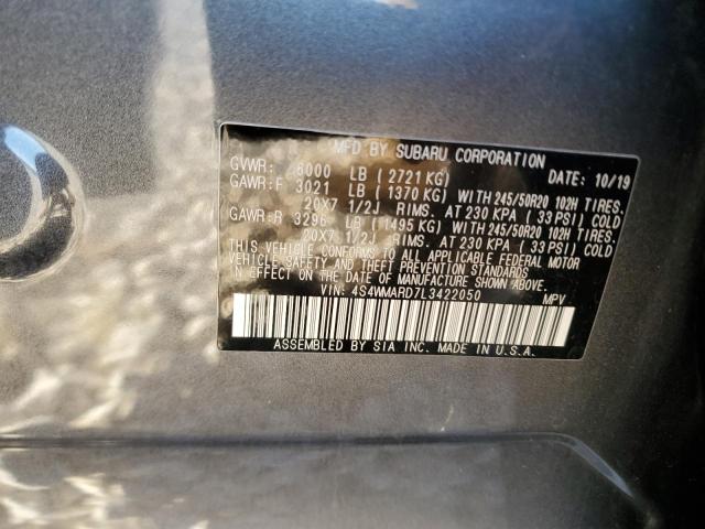 4S4WMARD7L3422050 Subaru Ascent Touring
