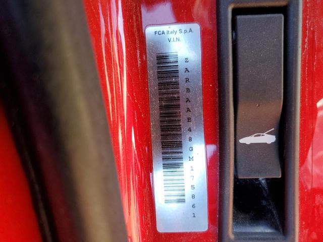 ZARBAAB48GM175861 Alfa Romeo 4c Spider