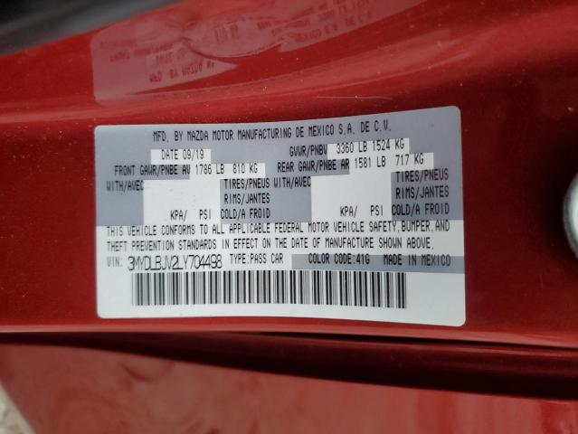 3MYDLBJV2LY704498 Toyota YARIS LE