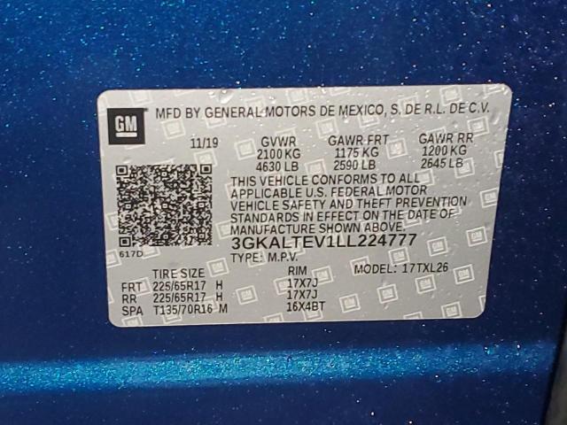 3GKALTEV1LL224777 GMC TERRAIN SL