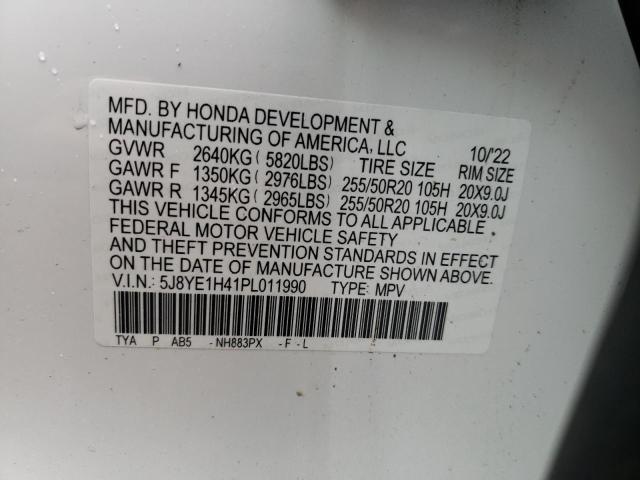 5J8YE1H41PL011990 Acura Mdx Technology