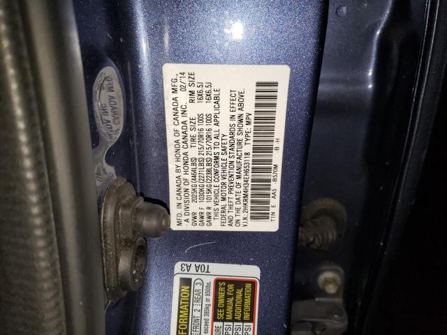 2HKRM4H34EH653118 Honda CR-V LX