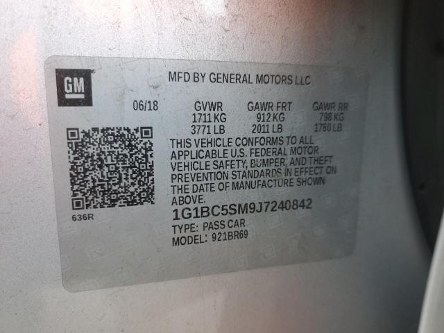 1G1BC5SM9J7240842 Chevrolet CRUZE LS