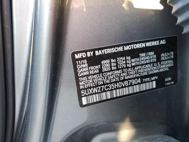 5UXWZ7C35H0V87904 BMW X3 Sdrive28i