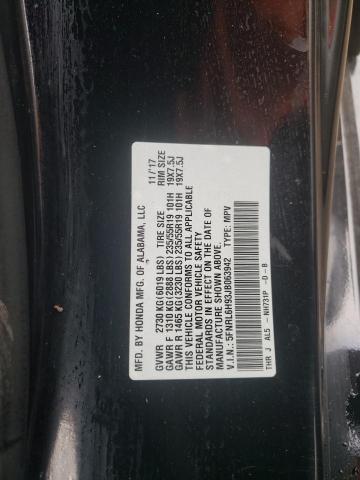 5FNRL6H93JB063942 Honda Odyssey Elite