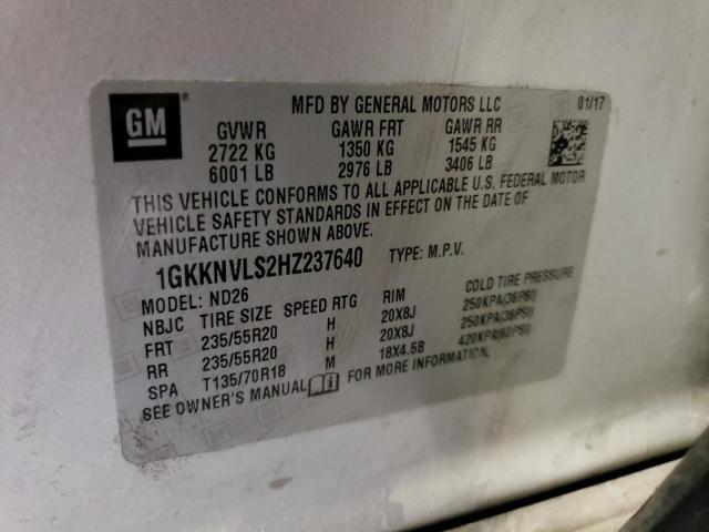 1GKKNVLS2HZ237640 GMC Acadia All Terrain