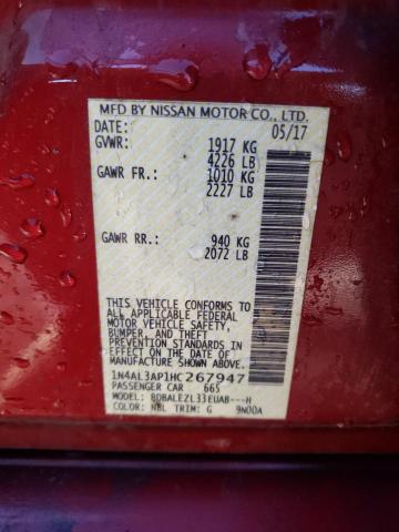 1N4AL3AP1HC267947 Nissan ALTIMA 2.5