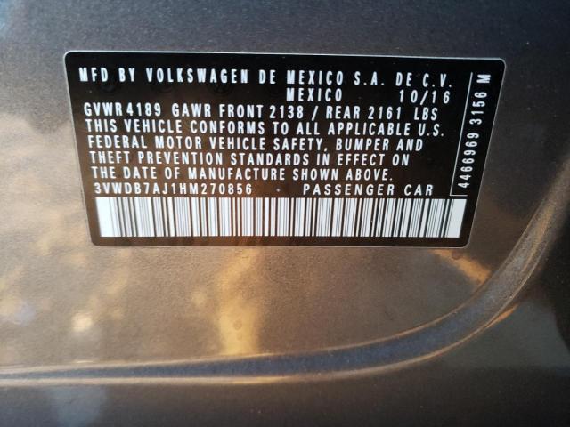 3VWDB7AJ1HM270856 Volkswagen JETTA SE