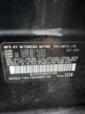 ML32FUFJ0NHF01404 Mitsubishi Mirage G4 Es