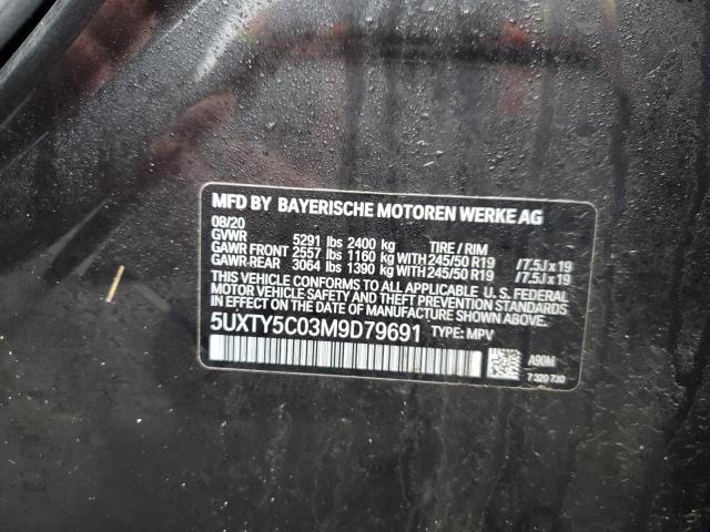 5UXTY5C03M9D79691 BMW X3 Xdrive30i