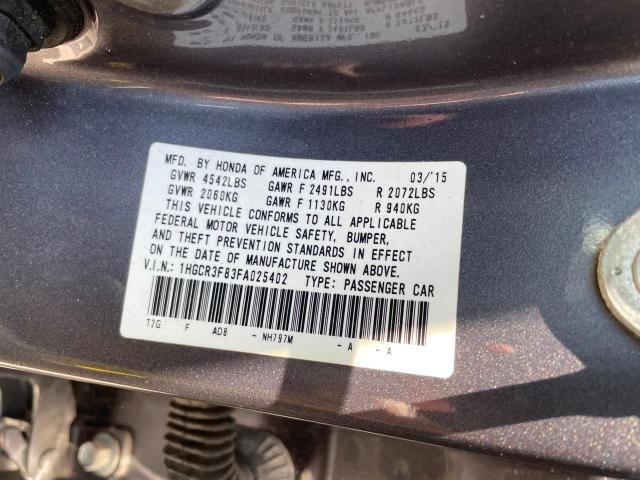 1HGCR3F83FA025402 Honda ACCORD EXL