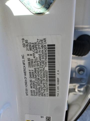 1HGCV1F33KA053327 Honda Accord Sport