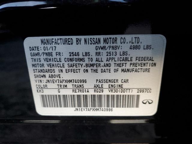 JN1EV7APXHM740996 Infiniti Q50 Premium