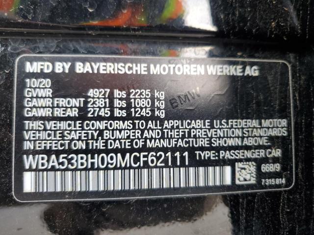 WBA53BH09MCF62111 BMW 530 I