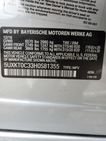 5UXKT0C33H0S81355 BMW X5 Xdr40e