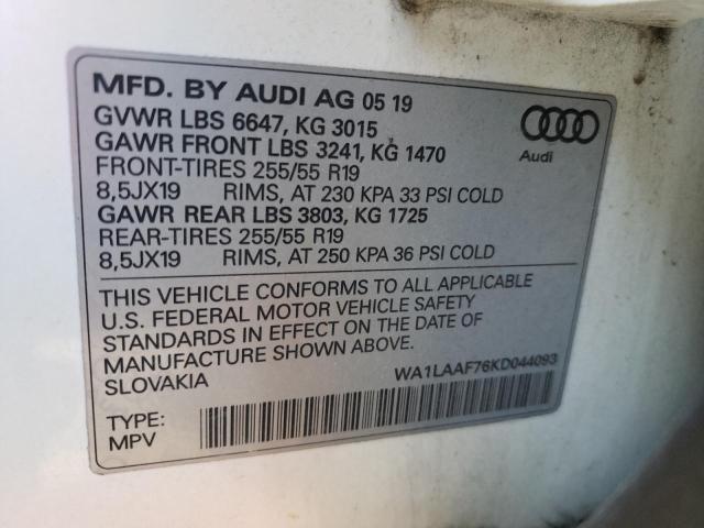 WA1LAAF76KD044093 Audi Q7 Premium Plus
