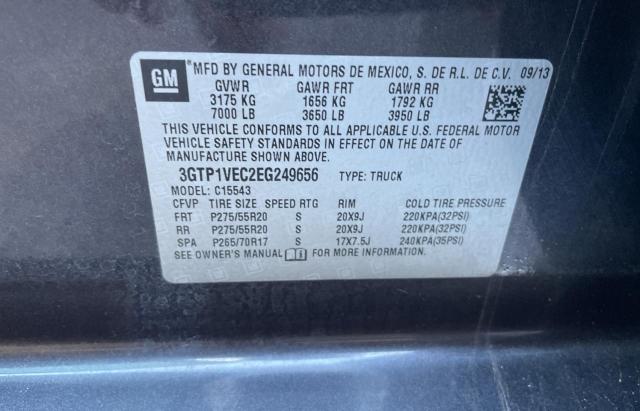 3GTP1VEC2EG249656 GMC Sierra C1500 Slt