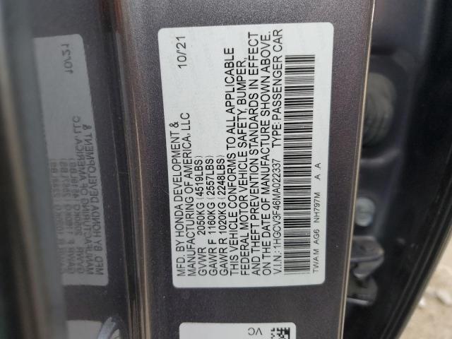 1HGCV3F46MA022337 Honda Accord Hybrid Ex