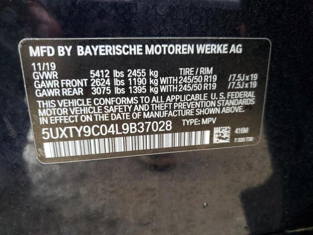 5UXTY9C04L9B37028 BMW X3 Xdrivem40i